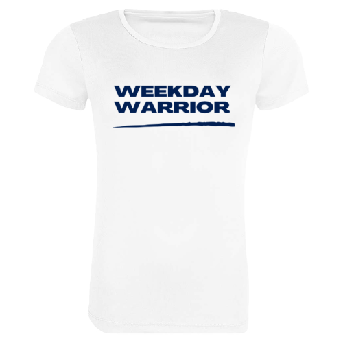 Weekday Warrior Women's Shirt - Produced in the UK. CUSTOM DUTIES MAY APPLY.