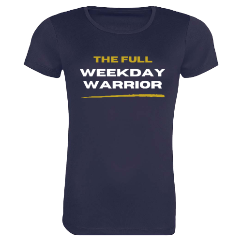 Full Weekday Warrior Women's Shirt - Produced in the UK. CUSTOM DUTIES MAY APPLY.